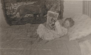 Even at 2½ I took my reading very seriously!